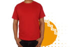 Playera campaña rojo hombre. Ideal para personalizar con tu logo o eslogan.