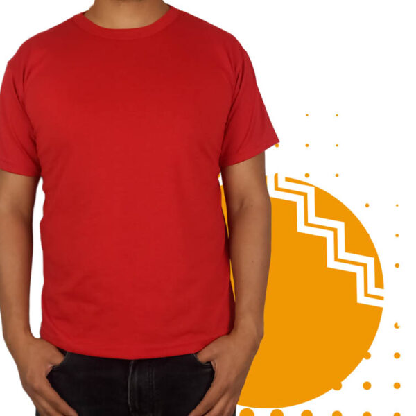 Playera campaña rojo hombre. Ideal para personalizar con tu logo o eslogan.