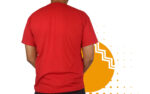 Playera campaña rojo hombre. Ideal para personalizar con tu logo o eslogan.