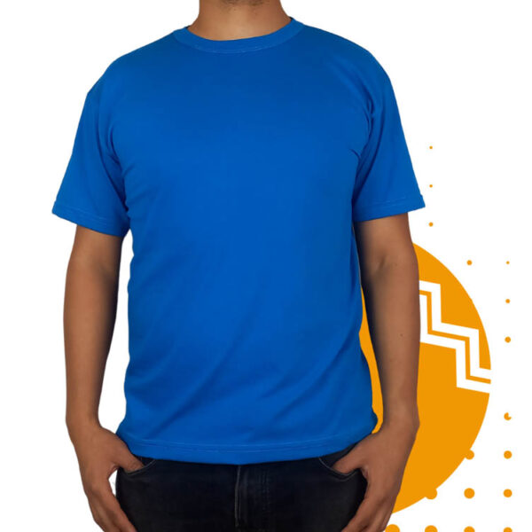 Playera campaña azul hombre. Ideal para personalizar con tu logo o eslogan.