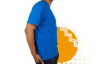 Playera campaña azul hombre. Ideal para personalizar con tu logo o eslogan.