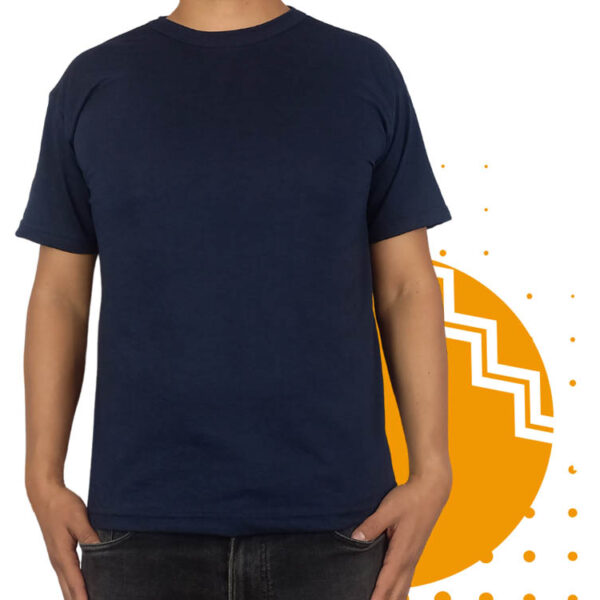 Playera campaña azul marino hombre. Ideal para personalizar con tu logo o eslogan.