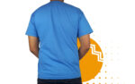 Playera campaña azul cielo hombre. Ideal para personalizar con tu logo o eslogan.