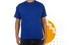 Playera campaña azul rey hombre. Ideal para personalizar con tu logo o eslogan.