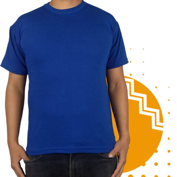 Playera campaña azul rey hombre. Ideal para personalizar con tu logo o eslogan.