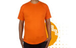 Playera campaña naranja hombre. Ideal para personalizar con tu logo o eslogan.