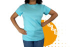 Playera cuello redondo mujer azul claro. Ideal para personalizar con tu logo.