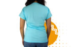 Playera cuello redondo mujer azul claro. Ideal para personalizar con tu logo.