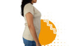 Playera cuello redondo mujer hueso. Ideal para personalizar con tu logo.