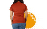 Playera cuello redondo mujer ladrillo. Ideal para personalizar con tu logo.