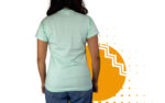 Playera cuello redondo mujer verde menta. Ideal para personalizar con tu logo.