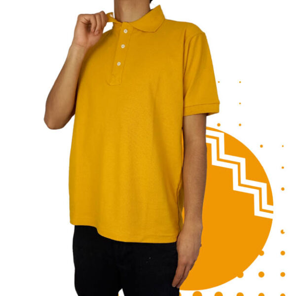 Playera polo hombre amarillo mango al mayoreo.