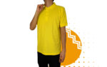 Playera polo hombre amarillo pollo al mayoreo.