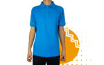 Playera polo hombre azul al mayoreo.