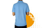 Playera polo hombre azul cielo al mayoreo.