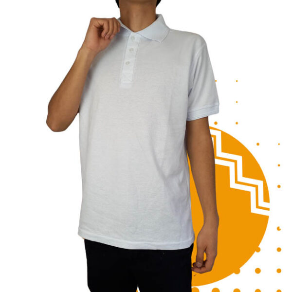 Playera polo hombre blanco al mayoreo.