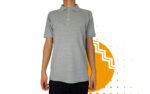 Playera polo hombre gris claro al mayoreo.