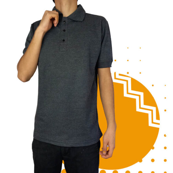 Playera polo hombre gris oxford al mayoreo.