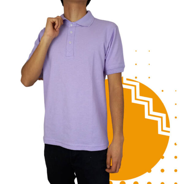 Playera polo hombre lila al mayoreo.