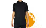 Playera polo hombre negro al mayoreo.