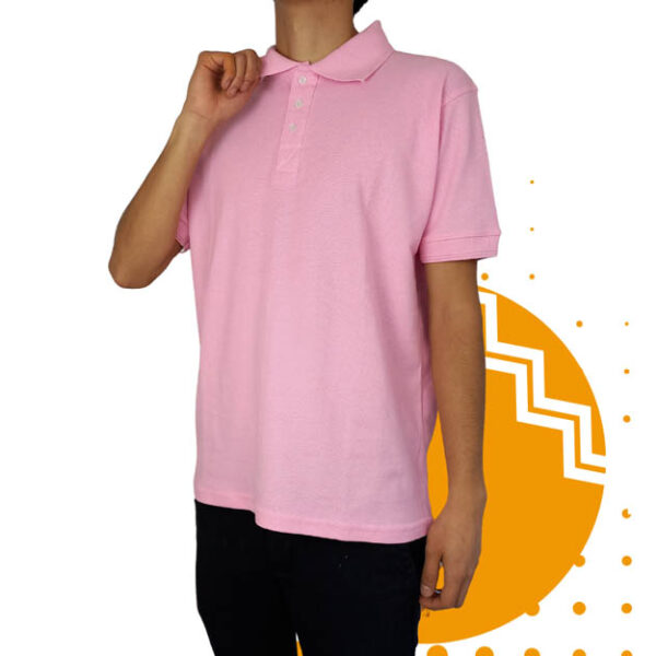 Playera polo hombre rosa al mayoreo.
