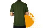 Playera polo hombre verde militar al mayoreo.