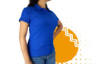 Playera polo mujer azul rey. Ideal para personalizar con tu logo.