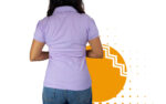 Playera polo mujer lila. Ideal para personalizar con tu logo.
