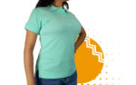 Playera polo mujer verde menta. Ideal para personalizar con tu logo.