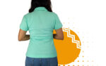 Playera polo mujer verde menta. Ideal para personalizar con tu logo.