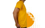 Playera amarillo mango hombre al mayoreo.