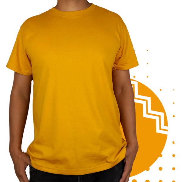 Playera amarillo mango hombre al mayoreo.