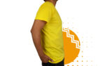 Playera amarillo pollo hombre al mayoreo.