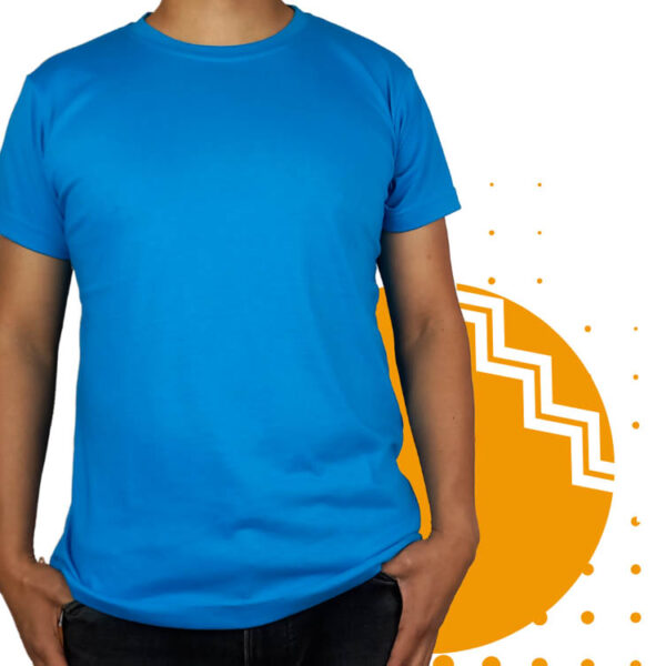 Playera azul cielo hombre al mayoreo.