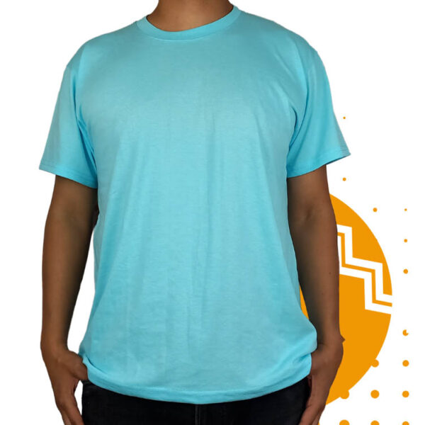 Playera azul turquesa hombre al mayoreo.