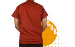 Playera ladrillo hombre al mayoreo.