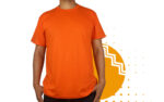 Playera naranja hombre al mayoreo.