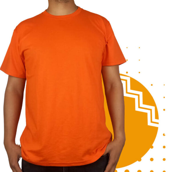 Playera naranja hombre al mayoreo.