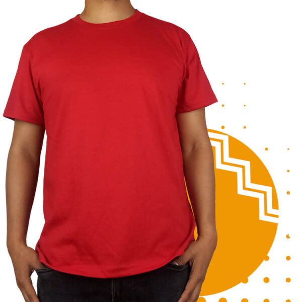 Playera roja hombre al mayoreo.